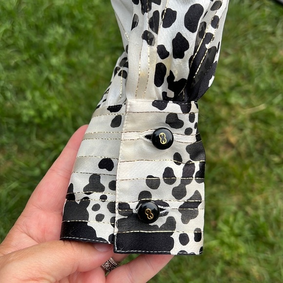 ESCADA SILK BUTTON DOWN TOP SIZE 4 - Picture 2 of 15